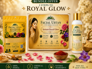 Facial Ubtan Instant Royal Glow Kit (2-Step Herbal Facial)