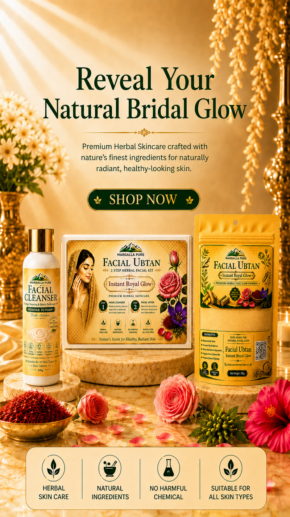 Margalla Pure mobile hero bridal glow