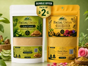 Facial Ubtan Bundle – Acne Control + Instant Royal Glow (Pack of 2 )